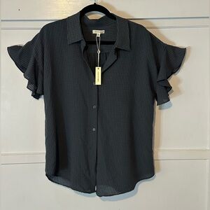 NWT, Max Studio Button-Up Blouse, XL